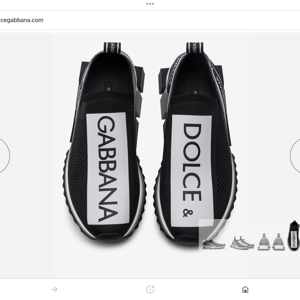 Dolce and gabbana stretch Jersey sorrento sneakers with Logo